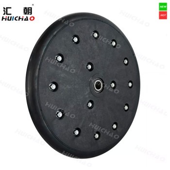 1×12" Agricultural Seed Press Wheel Assembly with Rubber Tire