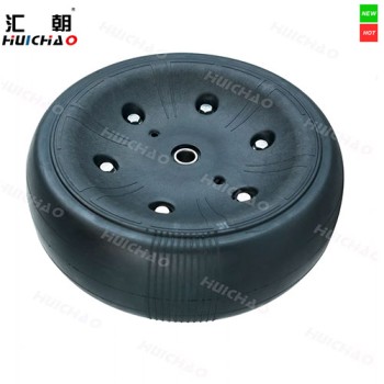 4×12" Seeder Press Wheel Assembly with Rubber Tire