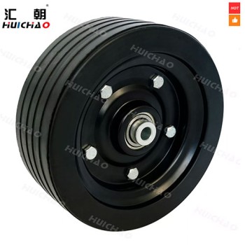 8×3" Rubber Gauge Wheel Assembly for Caroni and Agmate Mowers